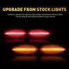 Amber Red LED Side Marker Lights for 01-14 Silverado /Sierra 2500HD 3500HD 4pcs