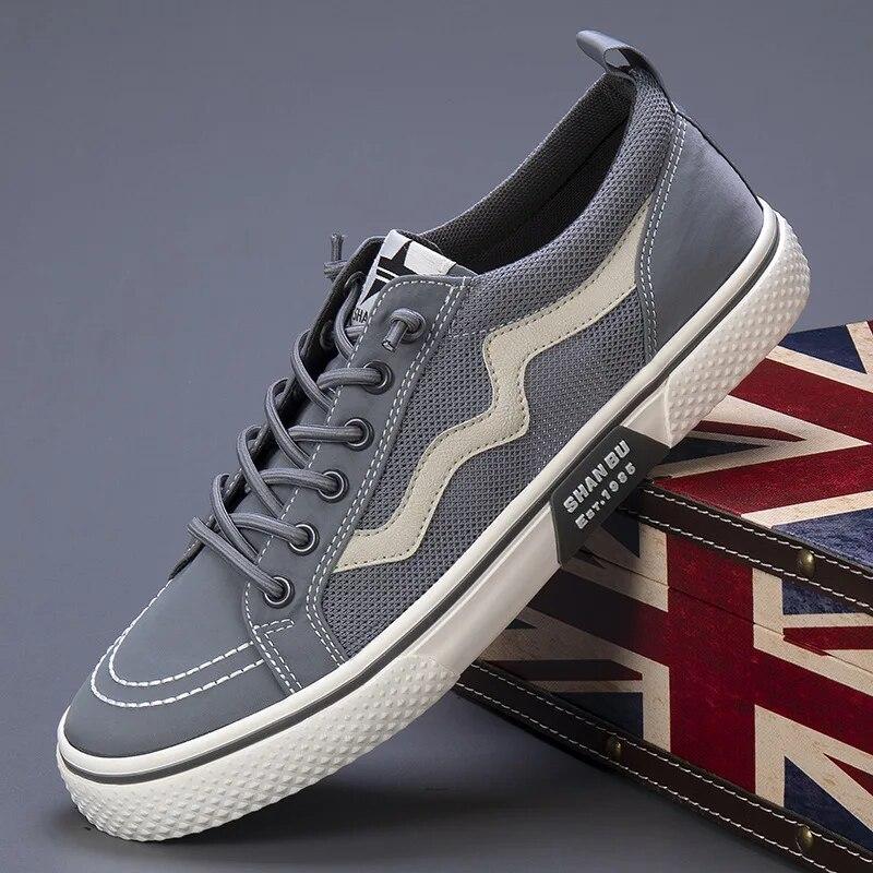 Spring New Men's Vulcanized Shoes Fashion Red Men Canvas Casual Shoes Men's Non-Slip Breathable Flat Shoes Zapatillas Hombre