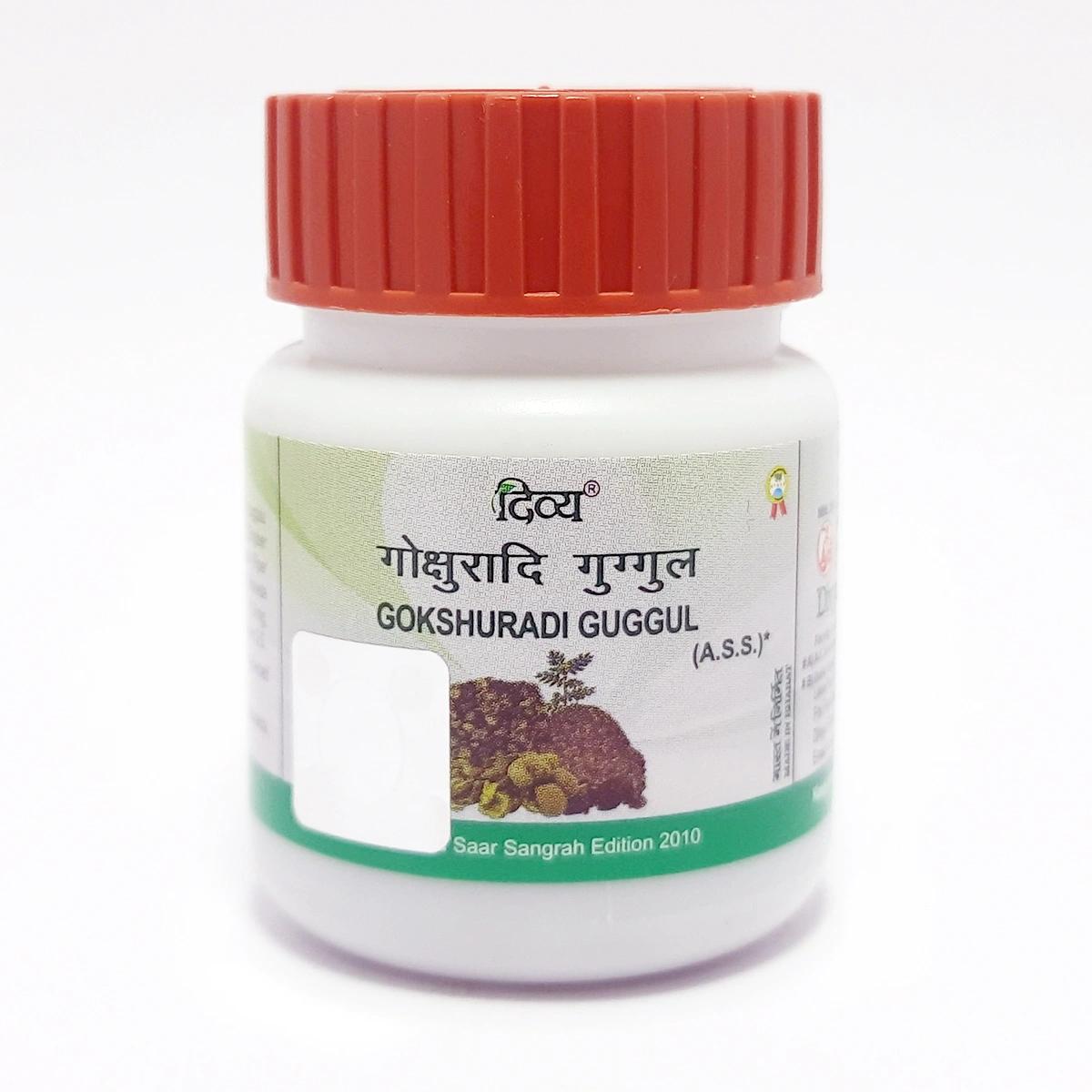 

Patanjali Divya Gokshuradi Guggul, With Gokhru, Shuddha Guggulu, Sonth, Mirch, |95gm