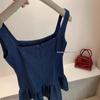 Retro Sleeveless Slimming Denim Dress - WGWE8741 Spring/Summer Collection