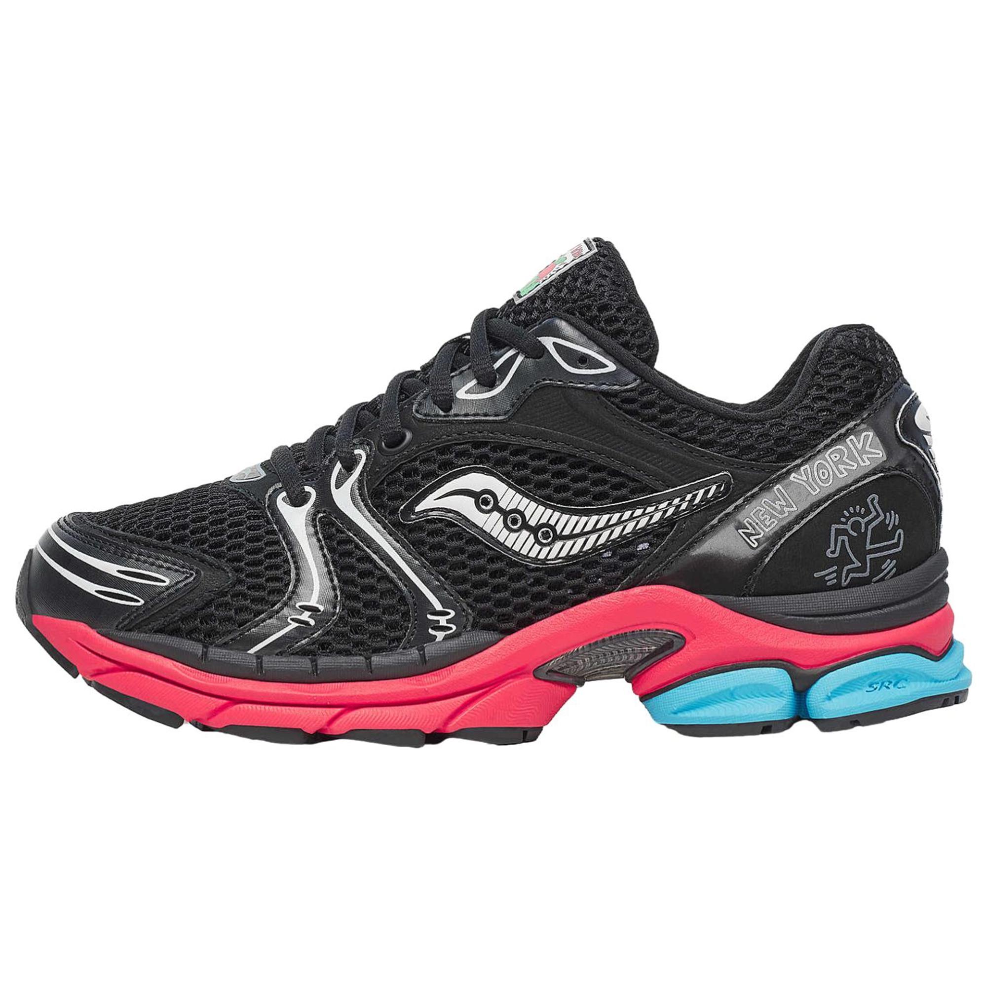 

Saucony Keith Haring X ProGrid Triumph 4 NYC Dynamic Comfortable Breathable Support Running Shoes Men Running Shoes Black S71022-1 40.5