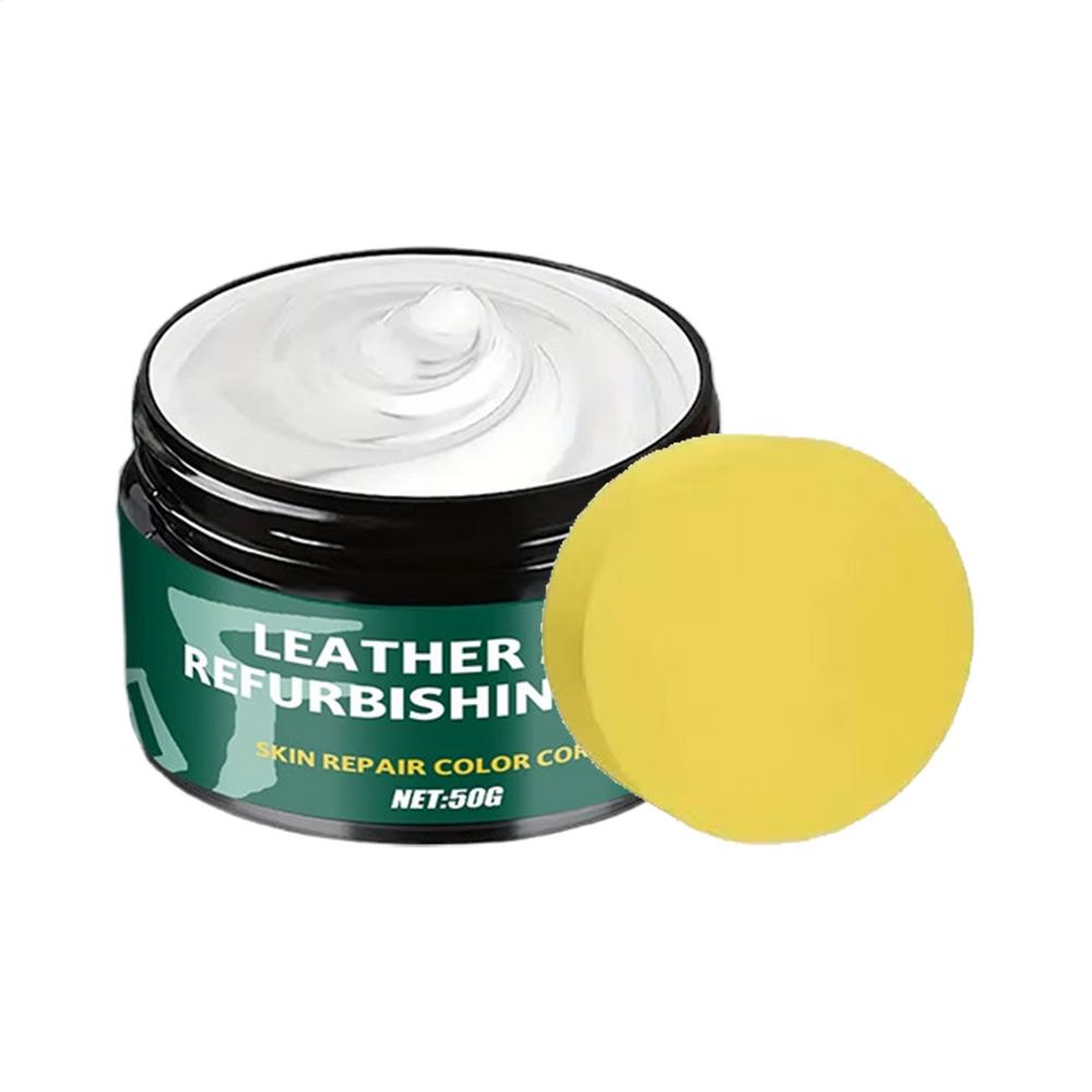 

Leather Seat Maintenance Care Oil Multifunctional Cream Interior Polishing Stain Removal Refurbished Leather Sofa Cleaning 50g