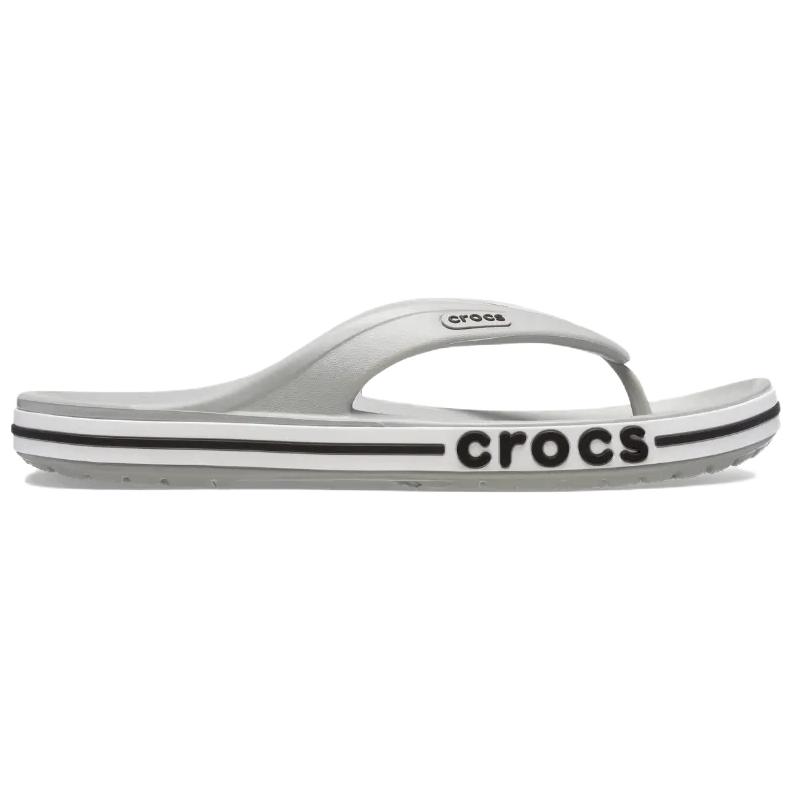 Crocs Bayaband Comfortable Simple Anti-Rubbing Flip-Flops Unisex Footwear Gray 205393-007