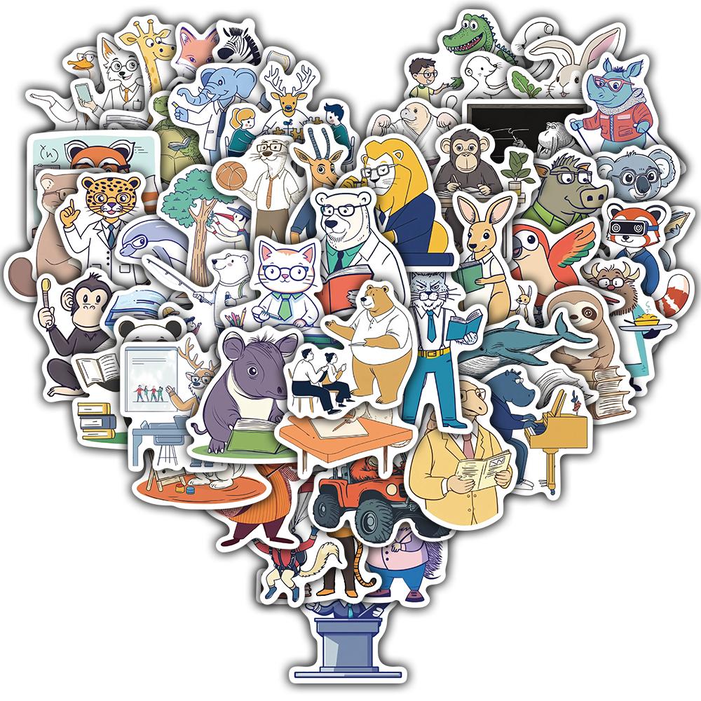 

50PCS Role of Line Education Sticker Notebook Skateboard Decorative Coffee Phone Laptop Scrapbooking Stationery Graffiti Sticker
