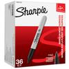 Sharpie 1884739 Permanentmarker, Schwarz, 36er-Set, F, mittlere Spitze, Permanentstift