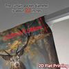 2pcs, 2D FLAT PRINTING Curtains (Without Rod) Majestic Stag Modern Pattern Curtains Yarn Curtains Gifts Ldeal for Bedroom &