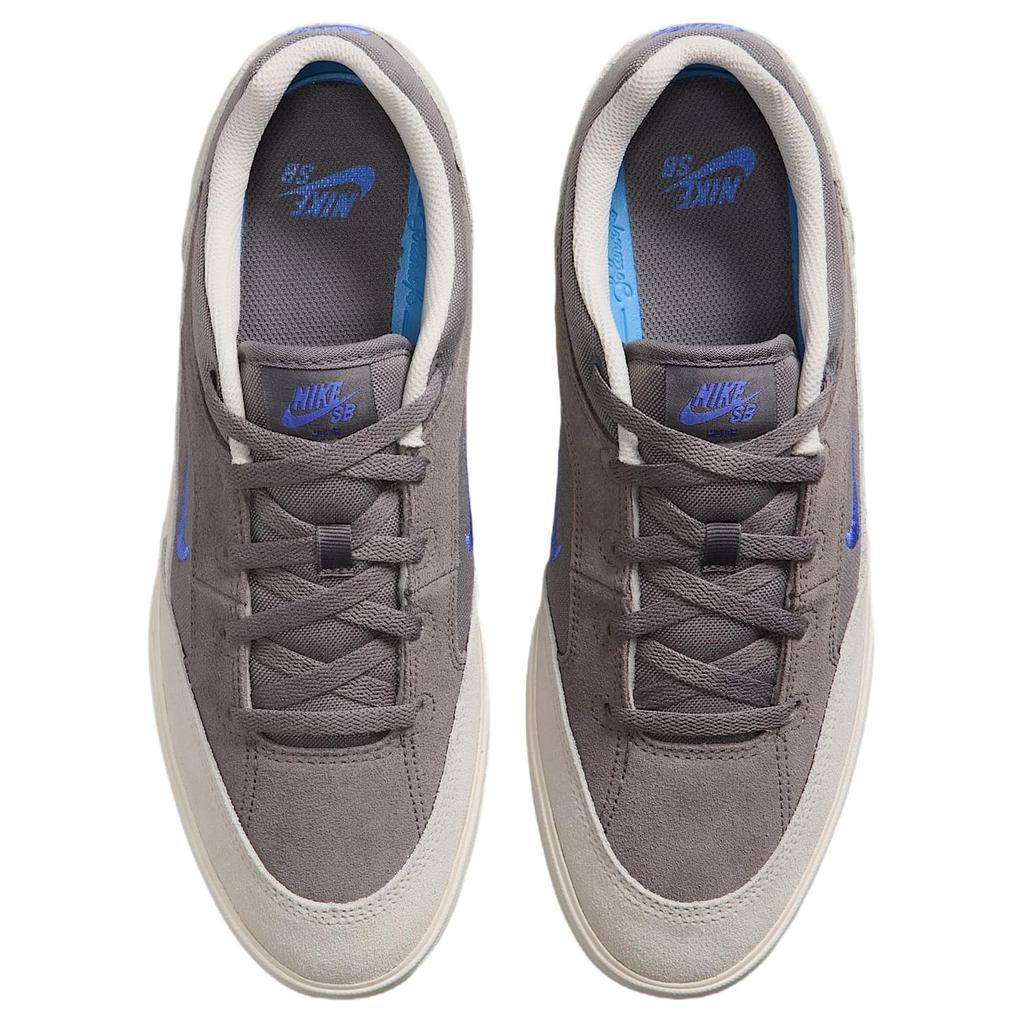 Nike Sb Malor Canvas Suede Comfortable Versatile Non-Slip Skate Shoes Men Sneakers Gray FV6064-011