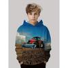 Jungen Mode 3D Druck Auto Traktor Hoodies Kinder Sweatshirt Hoodies Jungen Oberteile Herren Trainingsanzüge Outdoor Kleidung Outdoor Hoodies