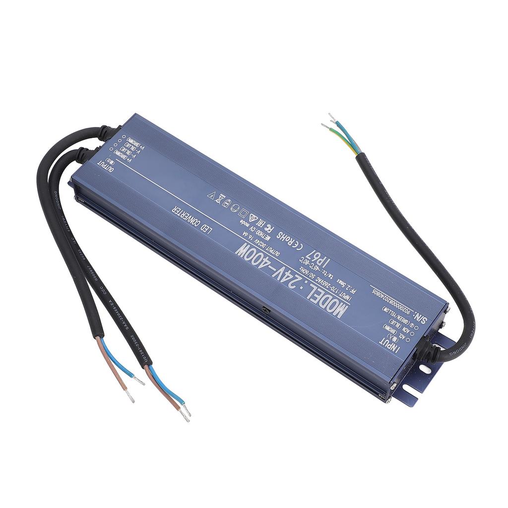Waterproof LED Driver IP67 Constant Voltage Power Supplies Protection Chip 400W AC170?265V24V 16.6A