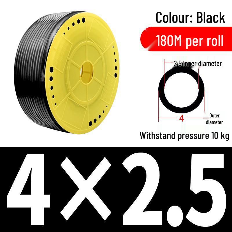 Pressure-Resistant Explosion-Proof PU Air Hose - Flexible, High-Pressure Air Pump Compressor Hose, Transparent Pneumatic, 6MM/12MM.