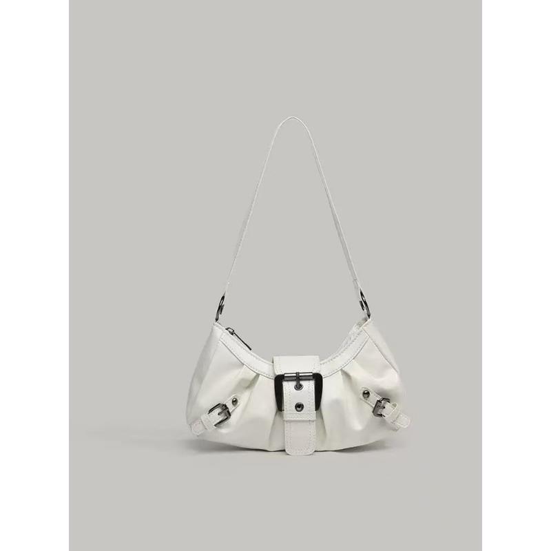 

Retro and Fashionable Hot Girl Bag, Commuter Single-shoulder Bag, Simple Pleated Underarm Bag
