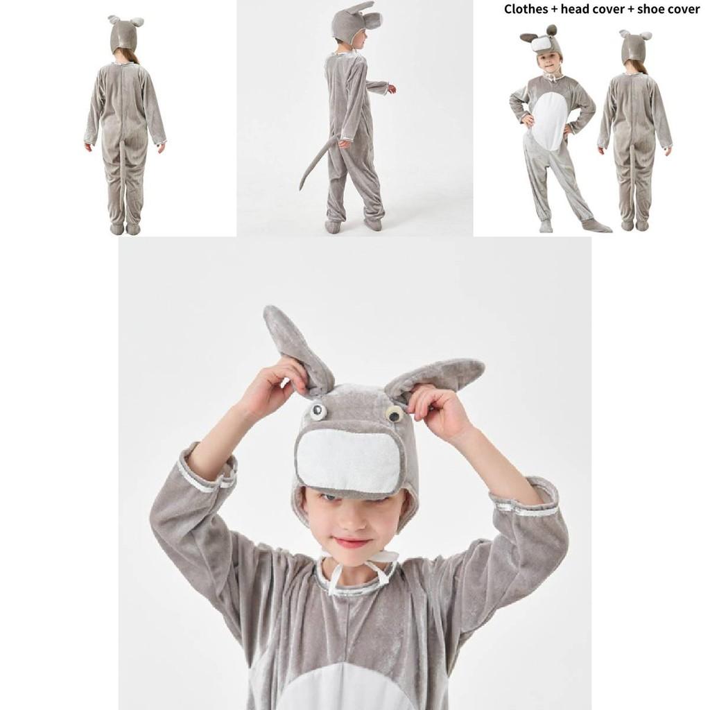 Adorable Kids Donkey Costume For Halloween Cosplay Polyester Material