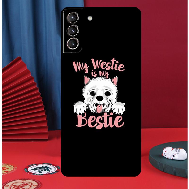Westie Scottie Scottish Terrier Phone Case For Samsung Galaxy S25 S24 Ultra S9 S10 S20 S21 S22 S23 Plus S24 FE Back Cover