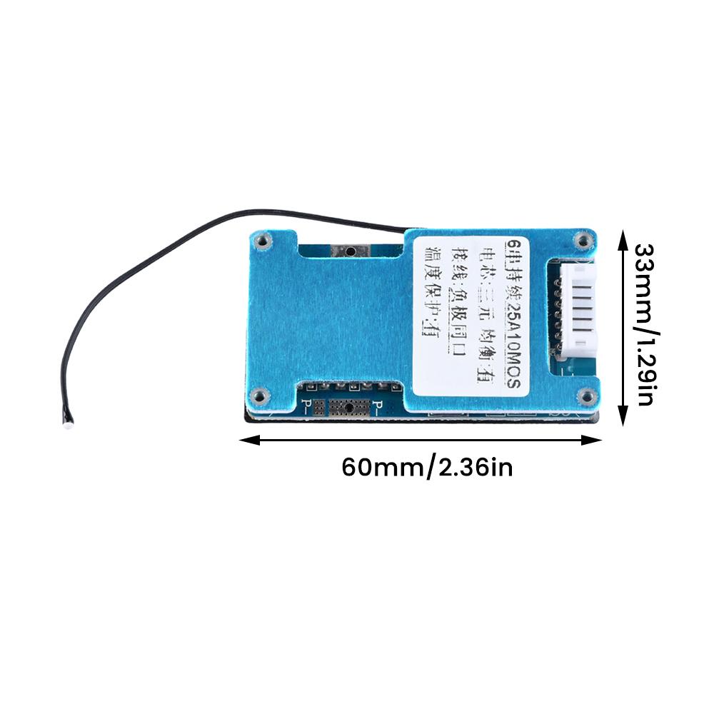 BMS 6S 22.2V 15A 20A 25A Li-ion 18650 Battery Balance Charge Board Equalizer with NTC Temperature Protection For Escooter