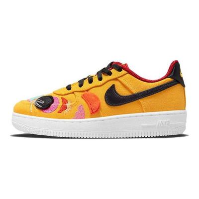 Force 1 LV8 PS Chinese New Year - University Gold Kids Sneakers Yellow White Gym-Red DQ5071-701