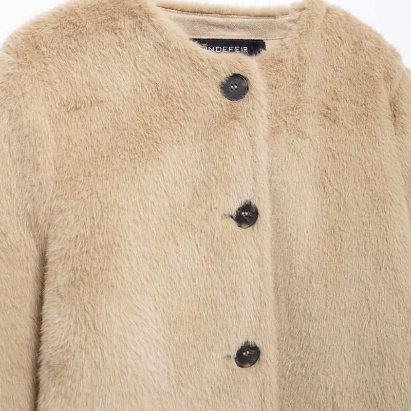 Kaslead New Arrival Women's Clothing Fashion Style Fashion Artificial Fur Effect Short Jacket 6318269