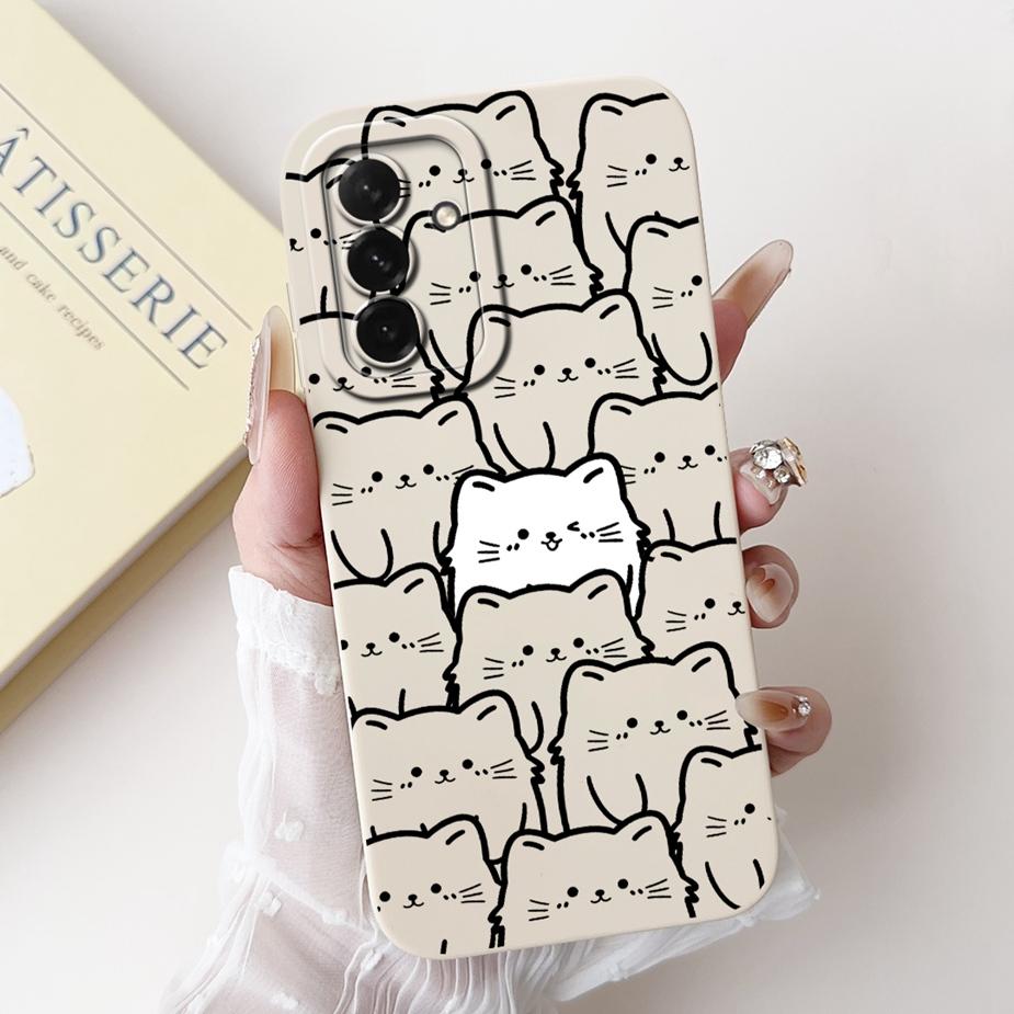 For Samsung Galaxy A56 5G Case A16 A26 A36 Cute Cat Dinosaur Candy Phone Case For Samsung A56 A 16 26 Galaxy A36 Soft Cover Bags