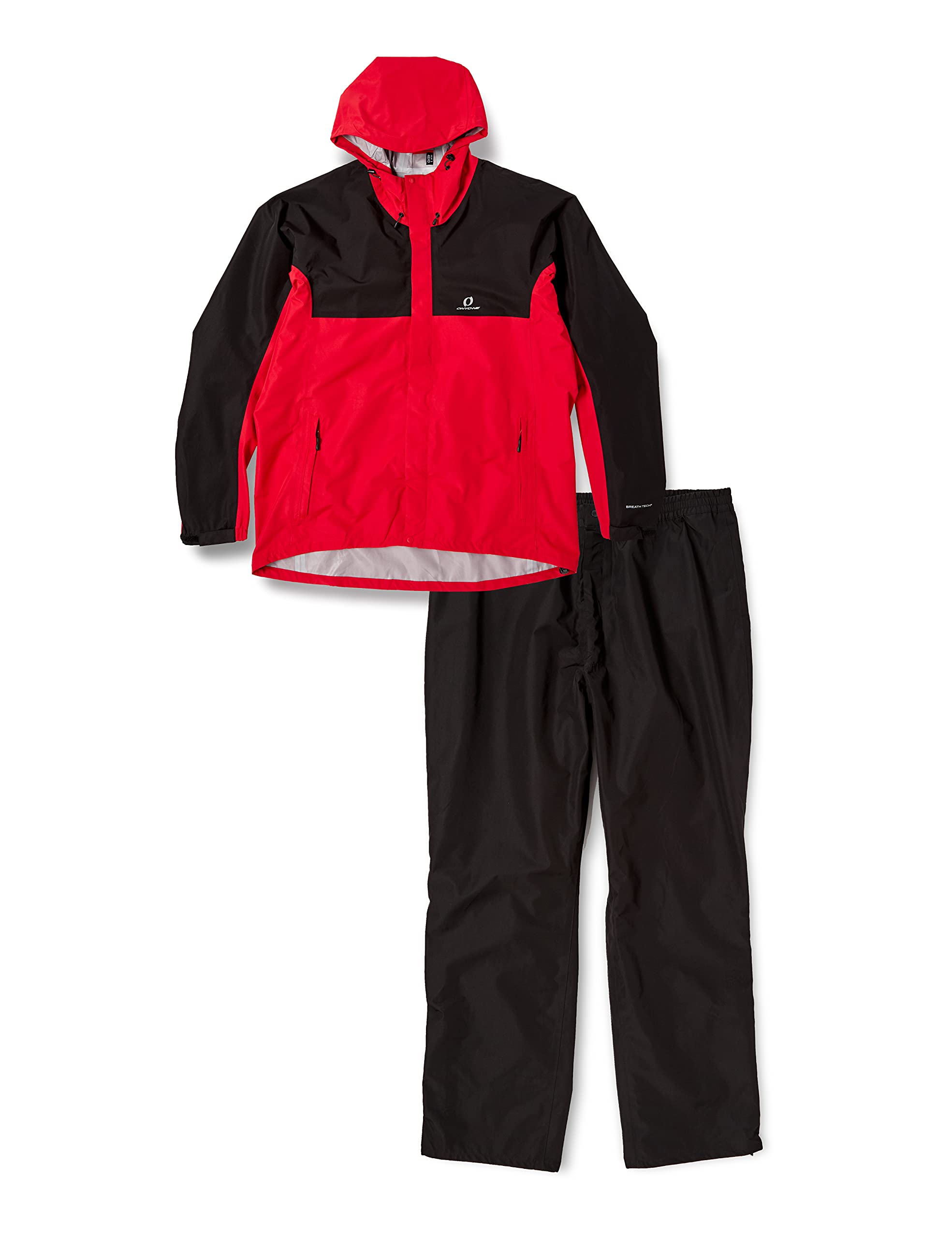 

ONYONE Men s 3-Layer Rain Suit, Red/Black, Size 056009, Size S