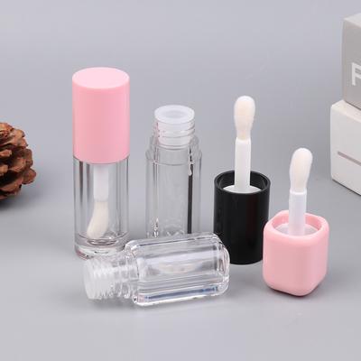 1Pcs 6ML Empty Transparent Lip Gloss Tubes Big Brush Plastic Lip Balm Tube Lipstick Mini Sample Cosmetic Container Sample Bottle