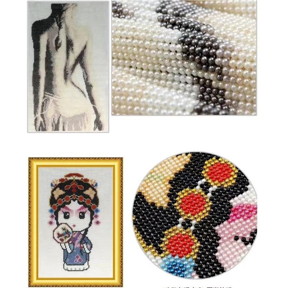 Full Embroidery Beads Printed 9CT Leopard Head Cross Stitch Kit Decor 42x42cm UK