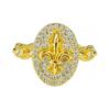Medieval Vintage Retro Stacked Wearing Micro-Inlaid Zircon Temperament Ring Women'S Niche High-End Light Luxury Butterfly Ring