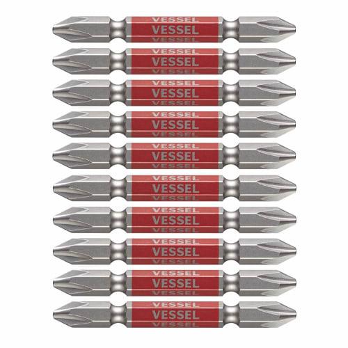 

VESSEL 40V Compatible Double Ended Plus Gosai Bit +2 x 65 Set of 10 GS10P2065F