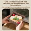Food-grade silicone freshness box can be microwaved to heat leak-proof soup box refrigerator storage box sealed freezer box