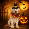 Pumpkin Halloween Cat Costume Spider Pet Halloween Supplies Cute Cat Collar Hat Set  Small Dog