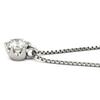 NON BRAND - Solitaire Diamond G SI1Necklace Pt900/diamond Array
