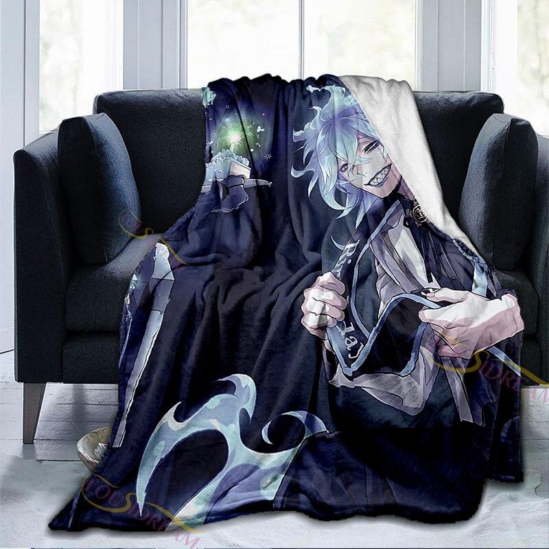 Cartoon Wonderland Blanket NRC School Adventure Game Series Flannel Throw Blanket for Couch Sofa Cozy Plush Blanket for Kids