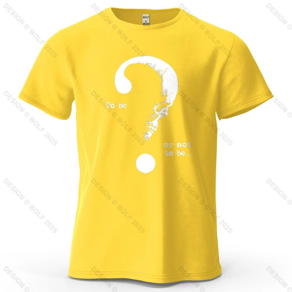 To Be Or Not To Be Printed Unisexs TShirt 100 Cotton Oversized Dark Art Graphic Tees For Unisex Tops Tees Streetwear