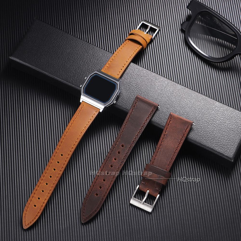 Vintage Cowhide Watch Band Quick Release Straps 18mm 19mm 20mm 21mm 22mm 24mm Men Women Retro Calfskin Belt Universal Bracelets