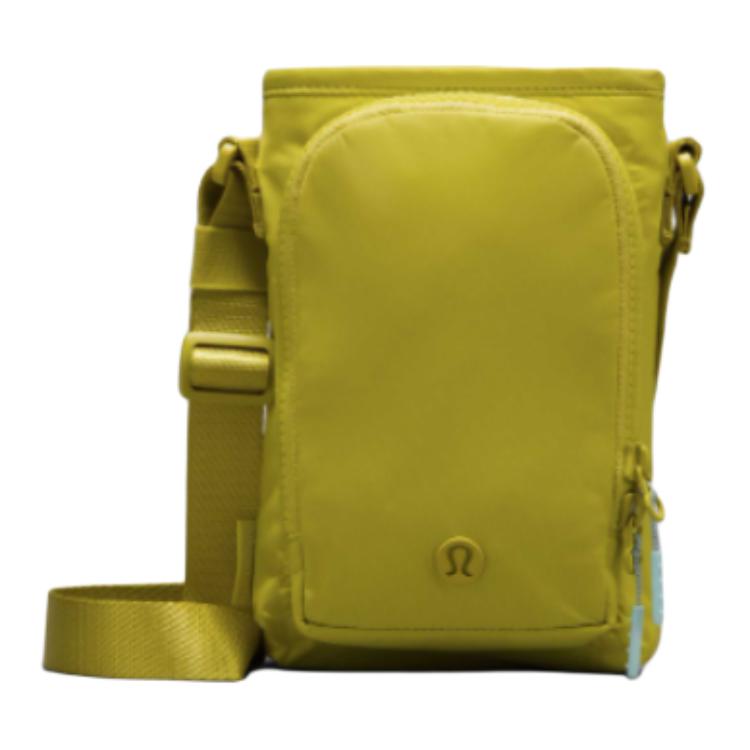 Lululemon Water Bottle 2L Casual Versatile Waterproof Fabric Shoulder Crossbody Bag Unisex Bags Yellow LU9BO7S-067226 Yellow