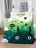 Coperta Animazione Cartone Animato Totoro per Soggiorno Camera da Letto Copertura Universale per Quattro Stagioni