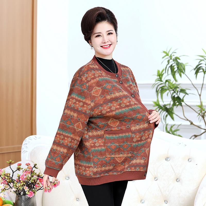 Plus Size Women's Autumn/Winter Knit Cardigan Sweater Coat