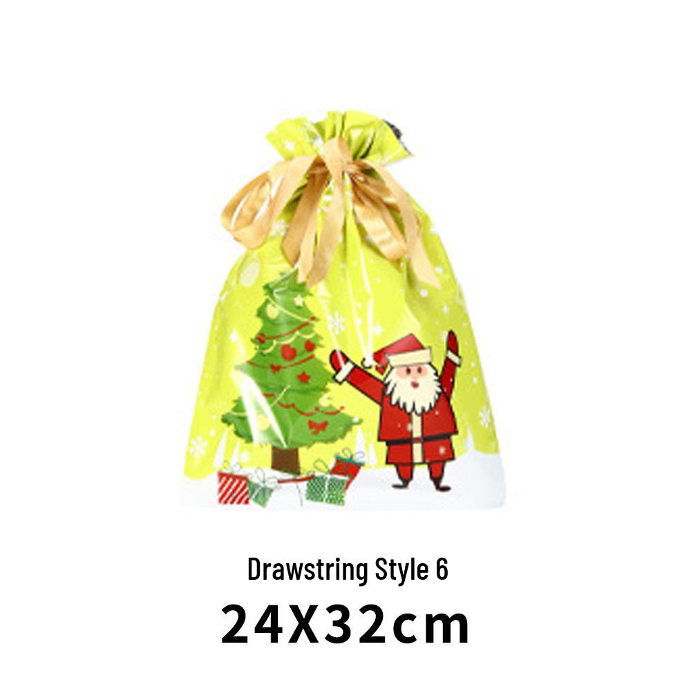 Exclusive Christmas Drawstring Gift Pouch - Festival Candy Bag in Stock