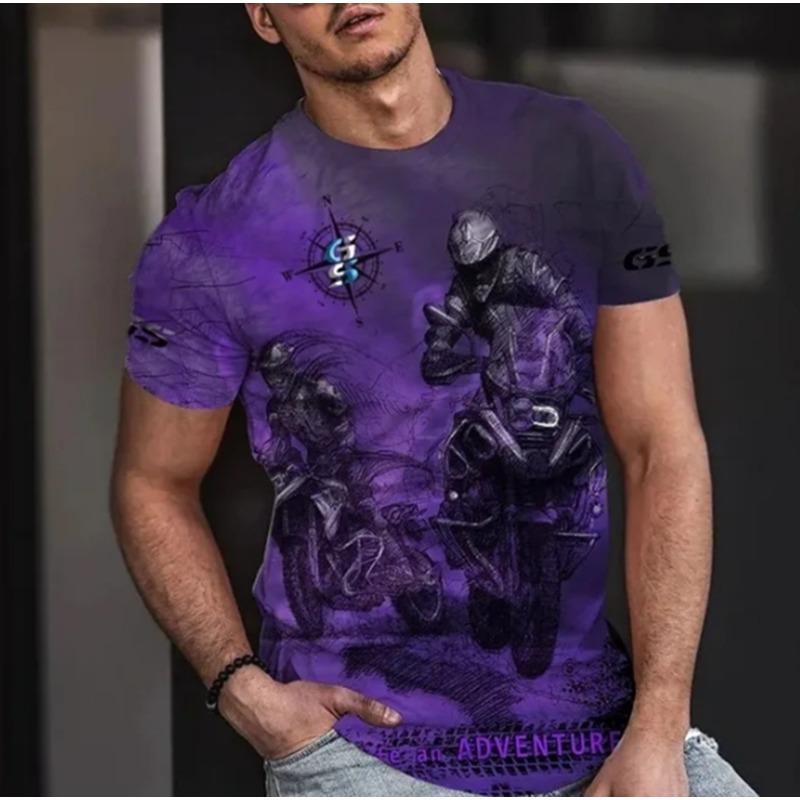 Pánské Motocyklové 3D Tričko pro volný čas, Jednoduchý Design, Motorrad Adventure, Enduro, Kolo, Nejnovější, Styl, GS 1200R