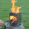 Integrated Folding Firewood Stove Outdoor Camping BBQ Grill Stainless Steel Plug Pin Type