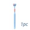 4pcs Soft Bristle 3-sided Toothbrush Gentle Clean Adult Teeth Brush for Complete Gum Care Autism Sensory Design Oral Health Tool