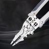 High-quality Spring Multifunctional Wire Stripper Wire Splitting Non Slip Handle Automatic Stripper Pliers Thickened Steel
