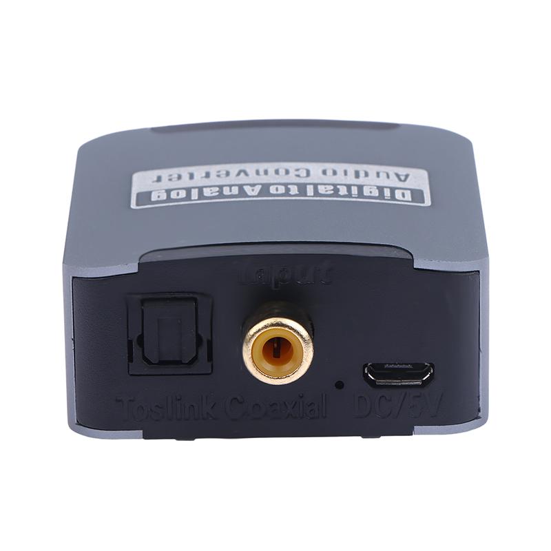 Digital To Analog Converter Dac Audio Optical Toslink Spdif Coaxial Input To L/R 3.5Mm Rca Jack Headphone Amplifier Output