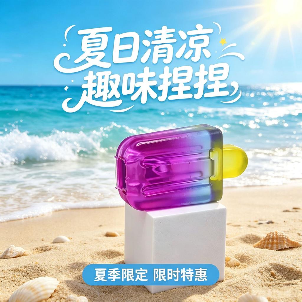 New Realistic Ice Cream Popsicle Squeeze Stress Relief Toy Slow Rebound Relieves Anxiety and Stress in The Office and Classroom