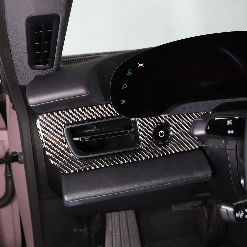 For Porsche Taycan    2022 Soft Carbon Fiber Car Side Air Vent Outlet Cover Trim Sticker Car