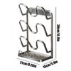 Pot Lid Holder Multi-Tier Stand With Drip Tray Pan And Pot Lid Storage Organizer For Spoon Fork Spatula Soup Ladle Towel Home