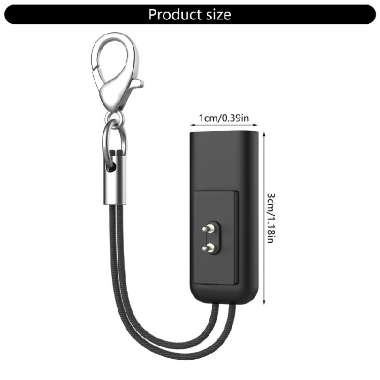 Fast Speed Type C Charging Adapter With Magnetic Alignment For Activity Trackers Includes Detachable Security Lanyard