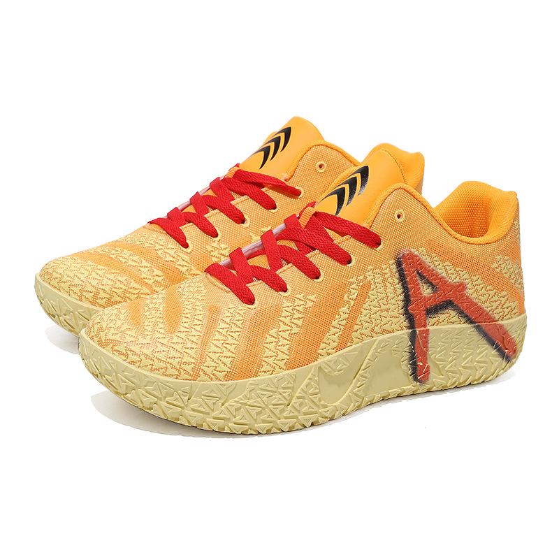 Men's and women's basketball shoes low-top mesh cloth surface colorful fashion non-slip star training shoes sports shoes men's shoes