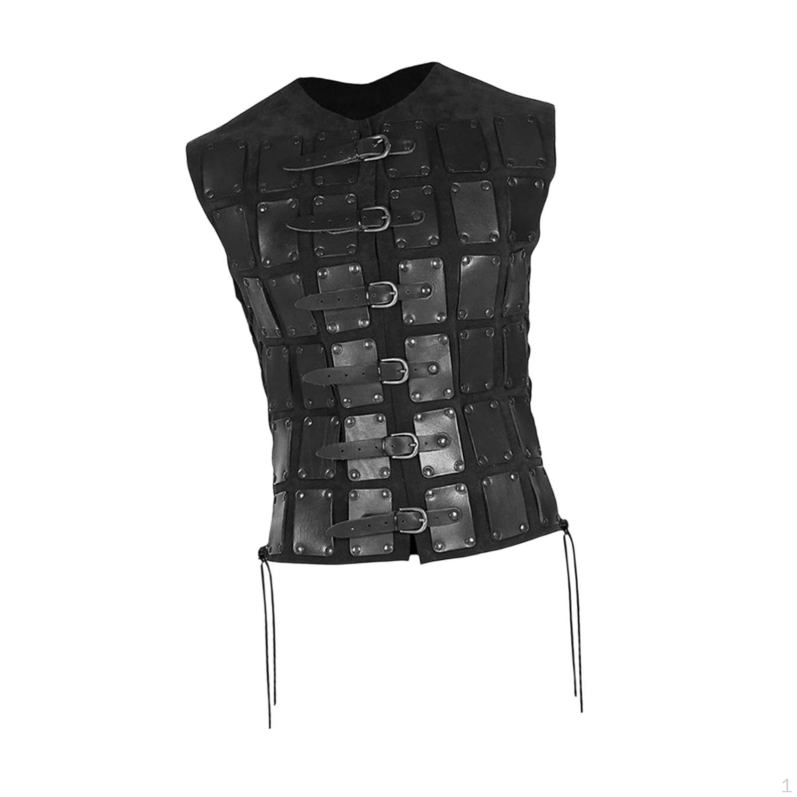 

Нагрудный доспех средневековый костюм для косплея рыцаря для воина мужчины женщины чёрный