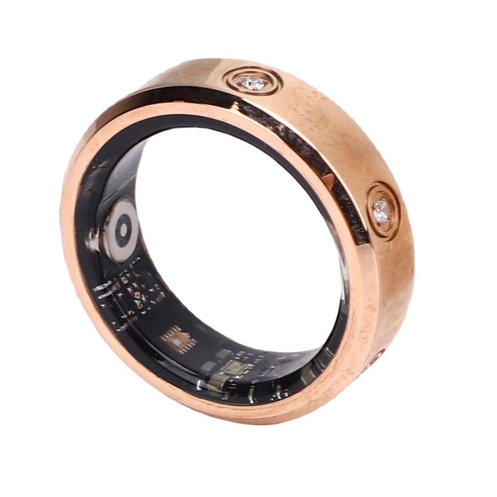Smart Ring Fitness Tracker with Rhinestone Bluetooth Remote Photography IP68 Waterproofing Step Counter Activity