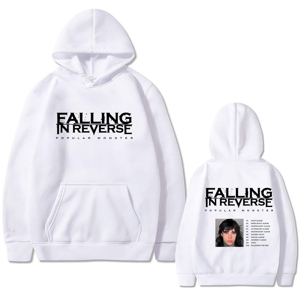 Moletom com Capuz Gráfico Popular Monster Album de Falling in Reverse Ronnie Radke Hoodies Homens Mulheres