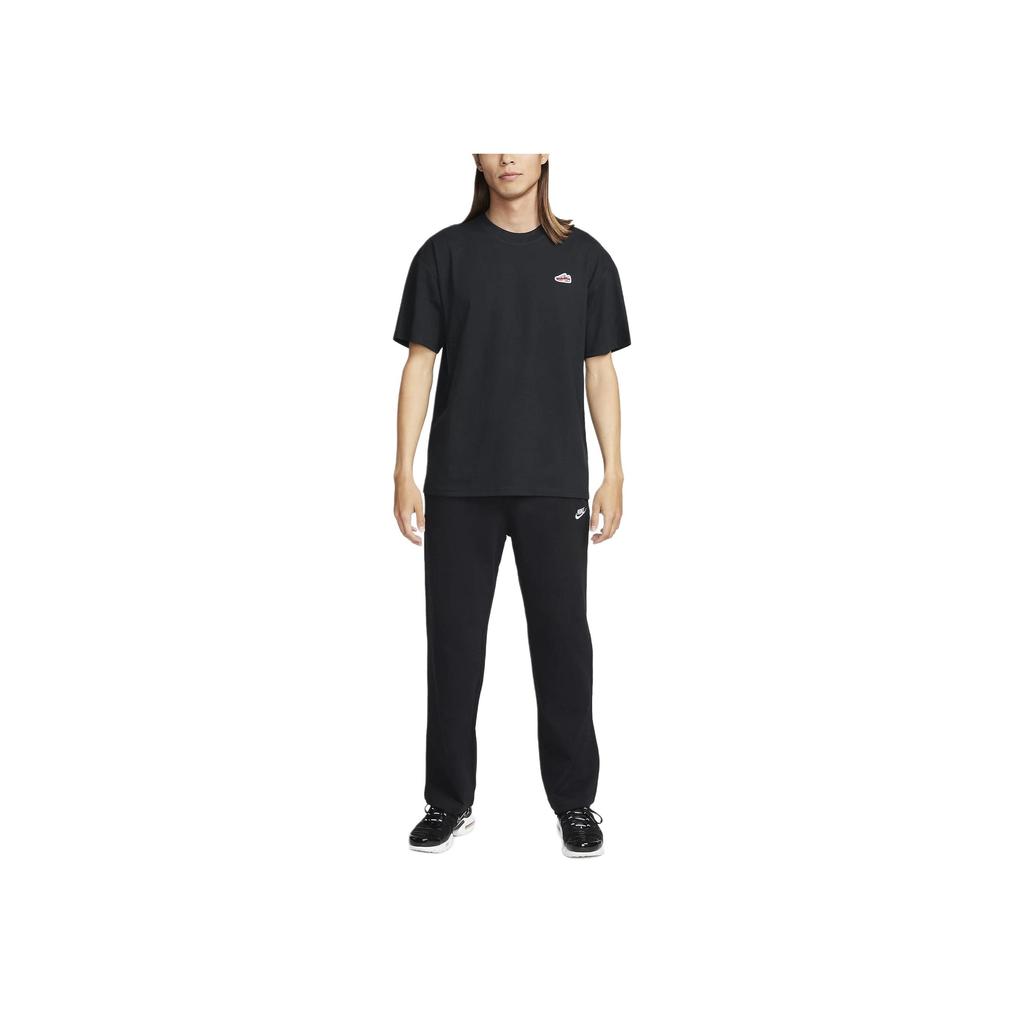 Nike Solid Color Crew Neck Pullover Casual Short Sleeve T-Shirt Men Tops Black FQ3763-010
